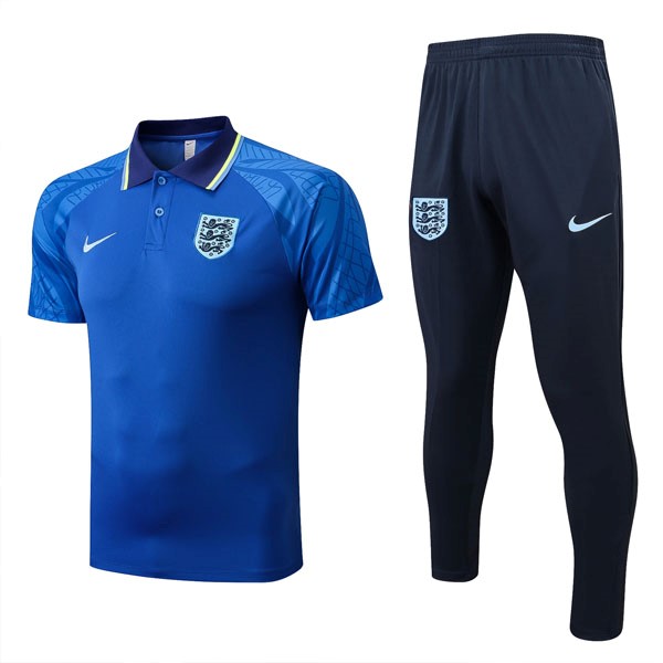 Polo Inglaterra Conjunto Completo 2022-2023 Azul